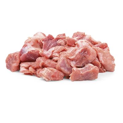 Vepřové kostky z plece volně ložené 2 x 2 cm chlaz. váž. 8 kg vlastní výroba
