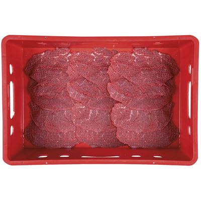 Hovězí na ptáčky naklepané volně ložené chlaz. 50 x 150 g vlastní výroba