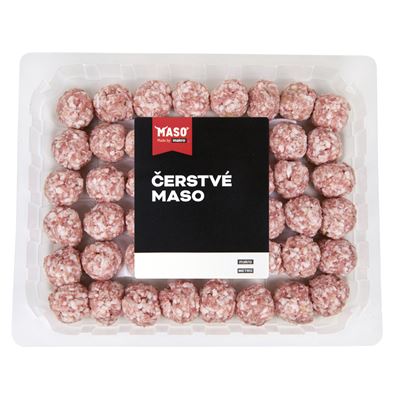 Vepřové kuličky ochranná atmos. 48 ks chlaz. cca 960 g
