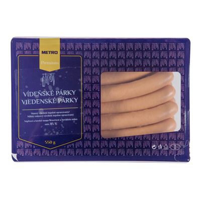 METRO Premium Párky vídeňské chlaz. 550 g