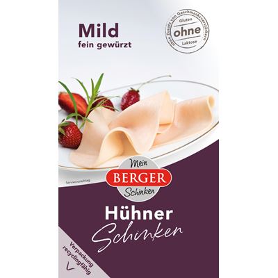 BERGER Šunka kuřecí plátky chlaz. 100 g