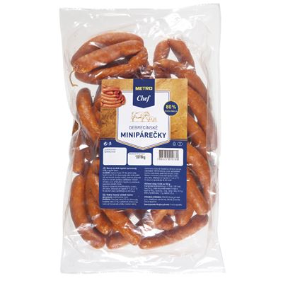 METRO Chef Párky debrecínské mini chlaz. váž. cca 1 kg