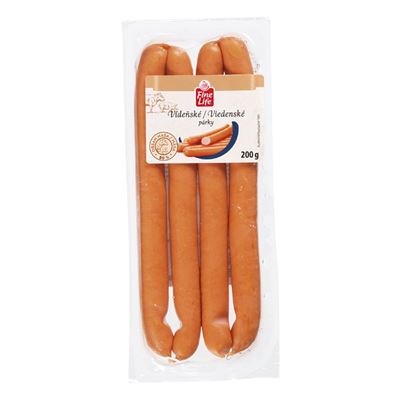 Fine Life Vídeňské párky chlaz. 200 g