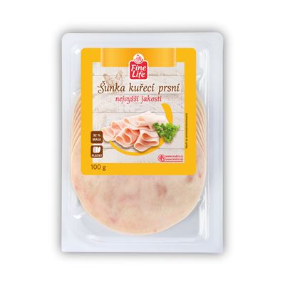 Fine Life Kuřecí prsní šunka nejvyšší kvality chlaz. 100 g