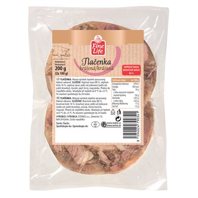 Fine Life Tlačenka světlá chlaz. 2 x 100 g
