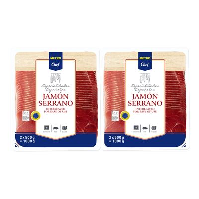 METRO Chef Jamón Serrano plátky chlaz. 2 x 500 g