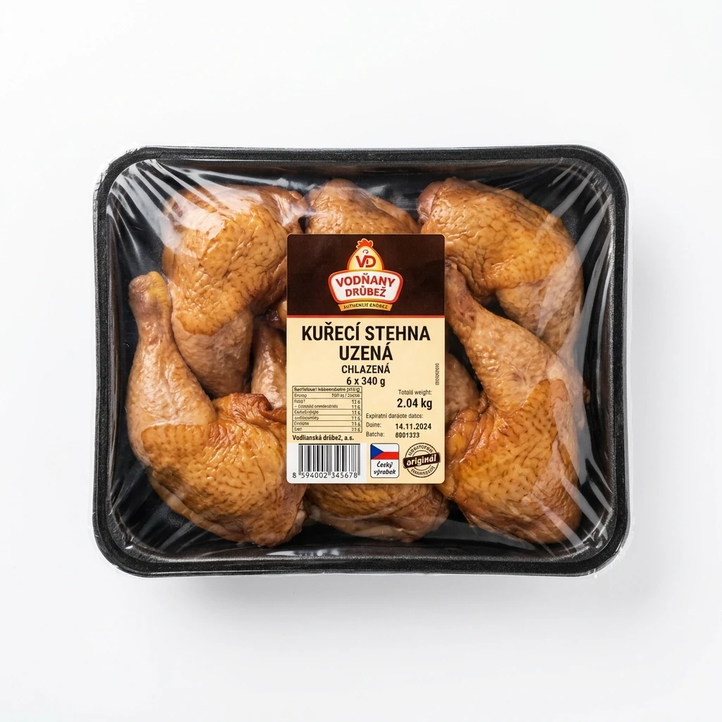 Vodňany Kuřecí stehna uzená chlaz. 6 x 340 g