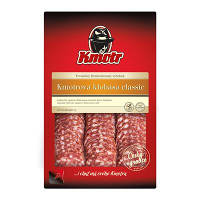 Kmotr Kmotrova klobása Classic plátky chlaz. 75 g