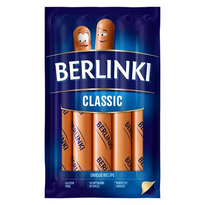 MORLINY BERLINKI Párky classic párky chlaz. 250 g