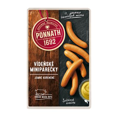 PONNATH Párky vídeňské mini chlaz. 200 g