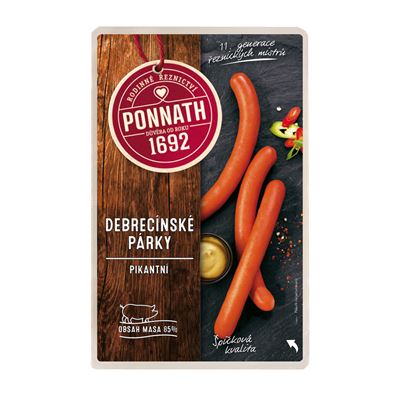 PONNATH Párky debrecínské chlaz. 200 g