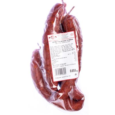 MASNÉ KRÁMY Farmářská klobása chlaz. váž. cca 2,3 kg
