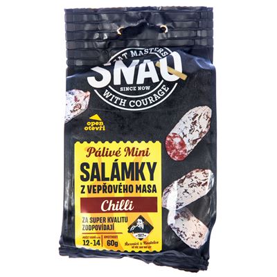 KOSTELECKÉ UZENINY Snaq Salámek mini chilli chlaz. 60 g