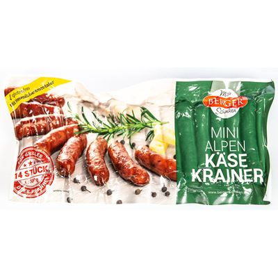 BERGER Klobásky se sýrem chlaz. 300 g