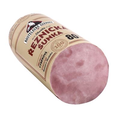 KOSTELECKÉ UZENINY Řeznická šunka výběrová chlaz. cca 2,6 kg