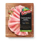 Chodura Gurmánská šunka nejvyšší jakosti plátky chlaz. 100 g