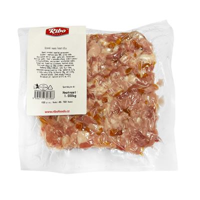 RIBO Uzené vepřové maso kostičky chlaz. 1 kg