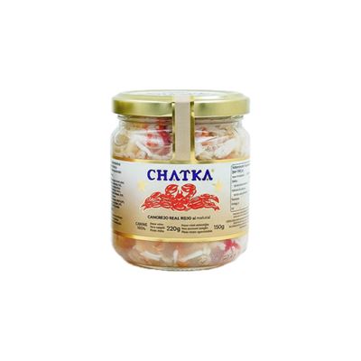 CHATKA 100 % krabí maso (pevný podíl 150 g) chlaz. 220 g sklo