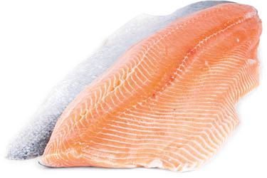 Losos filet Trim C s kostí chlaz. 1 - 1,4 kg