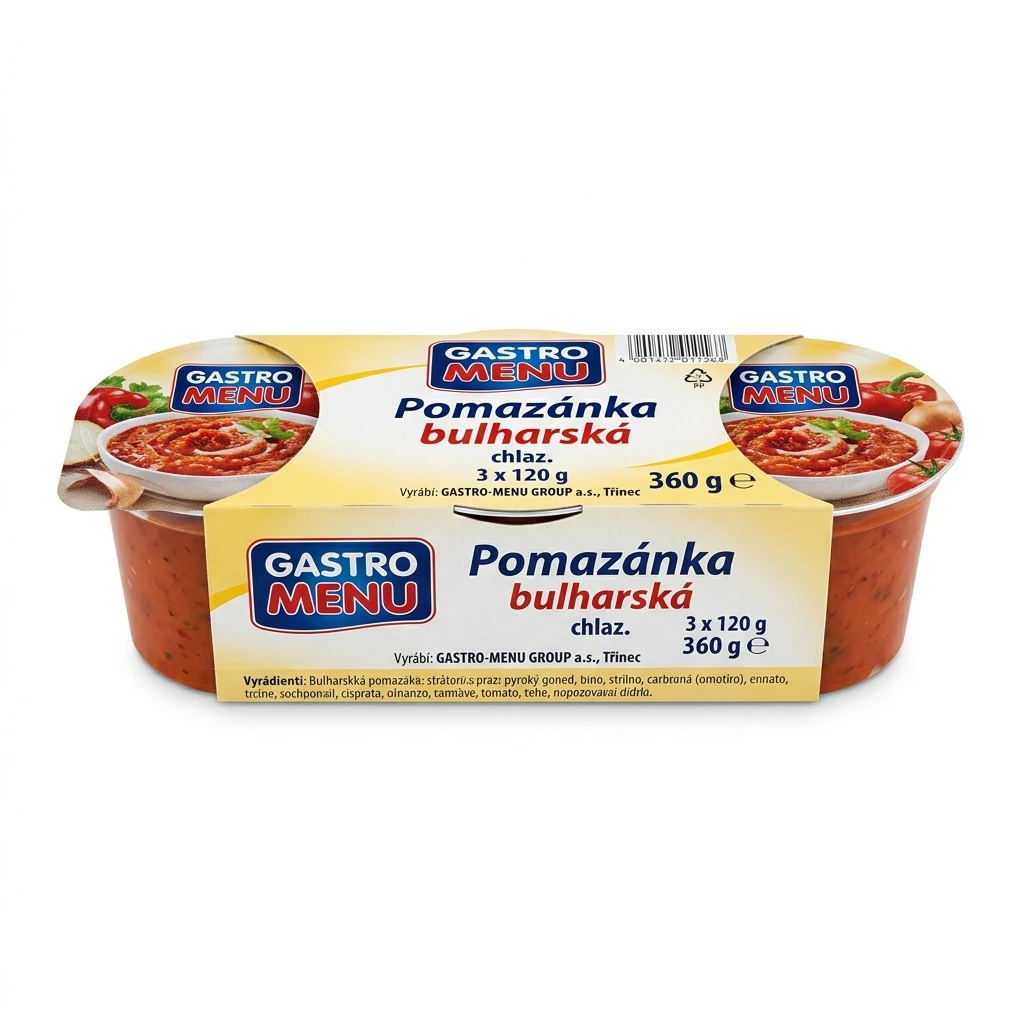 GASTRO MENU Pomazánka bulharská chlaz. 3 x 120 g
