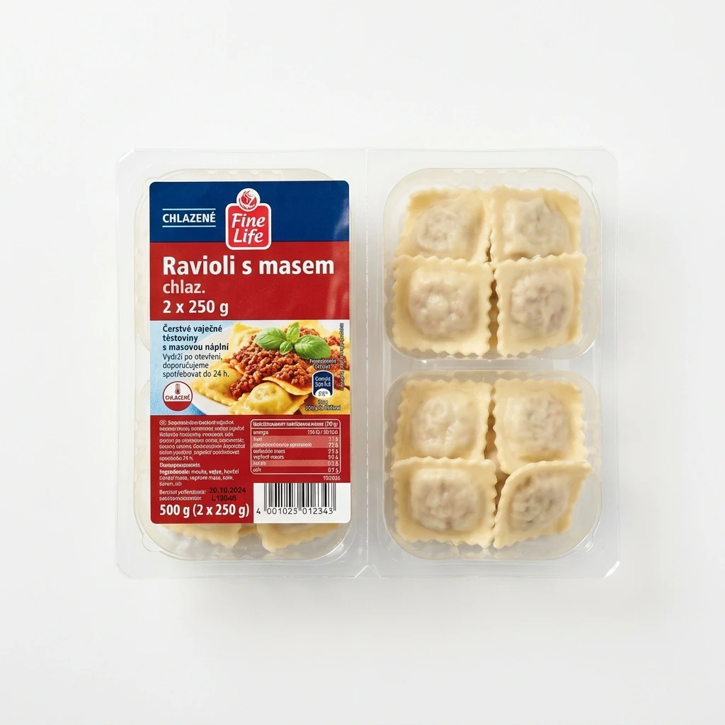Fine Life Ravioli s masem chlaz. 2 x 250 g