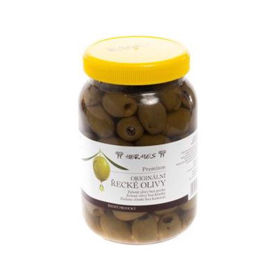 HERMES Olivy zelené bez pecky (pevný podíl 550 g) chlaz. 950 g