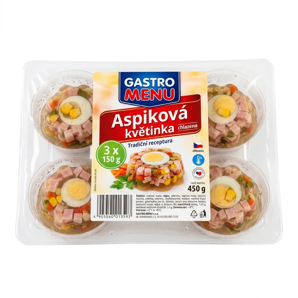 GASTRO MENU Aspiková květinka chlaz. 3 x 150 g