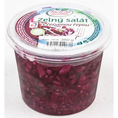 JIHOČESKÁ ZELENINA Zelný salát s červenou řepou chlaz. 350 g