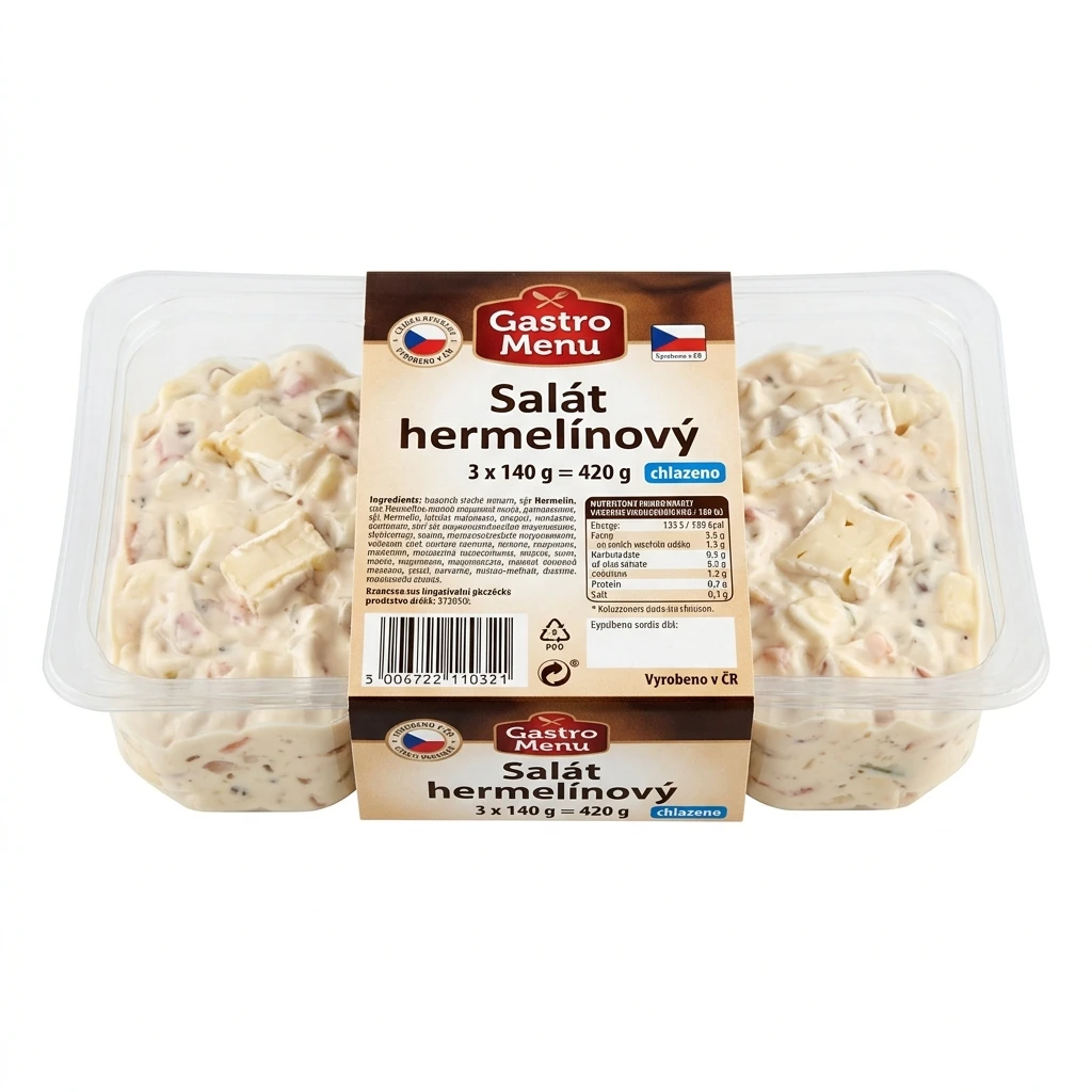 Gastro Menu Salát hermelínový chlaz. 3 x 140 g