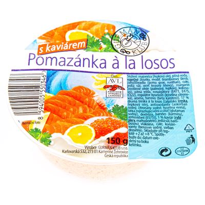 GURMÁN KLUB Pomazánka alá losos chlaz. 150 g