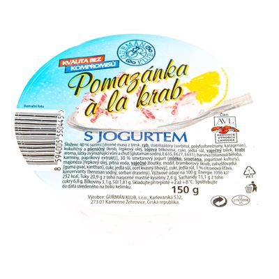 GURMÁN KLUB Pomazánka alá krab chlaz. 150 g