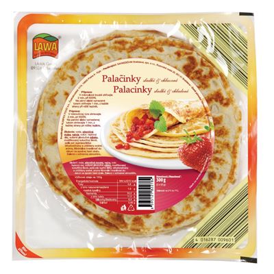 Palačinky sladké neplněné (5 ks) chlaz. 300 g