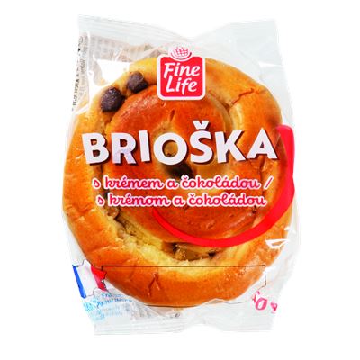 Fine Life Brioška s krémem a čokoládou 6 x 50 g