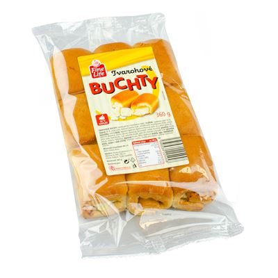 Fine Life Buchty tvarohové 50 % náplně 360 g