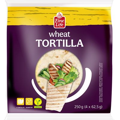 Fine Life Tortilla 25 cm 4 x 62,5 g