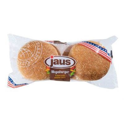 Jaus Mega burger se sezamem 4 x 75 g