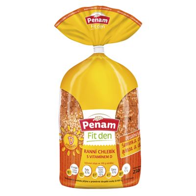 Penam Ranní chlebík s vitaminem D balený krájený 250 g