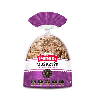 Chléb mušketýr balený krájený 450 g
