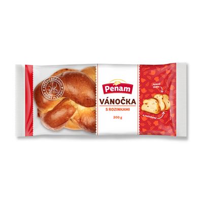 Vánočka s rozinkami balená 200 g