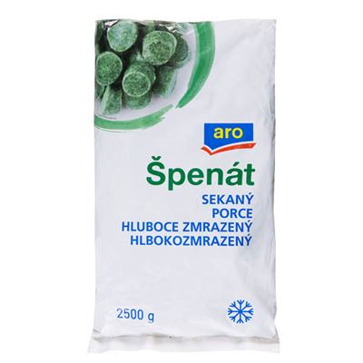 aro Špenát sekaný porce mraž. 2,5 kg