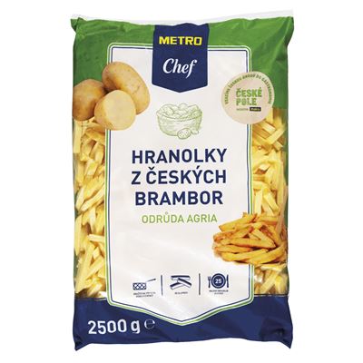 METRO Chef Hranolky z českých brambor mraž. 2,5 kg