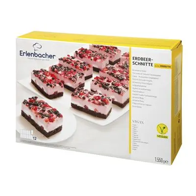 erlenbacher Jahodové řezy Vegan mraž. 1550 g