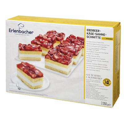 erlenbacher Jahodové řezy bezlepkové a bezlaktózové mraž. 2050 g