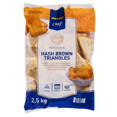 METRO Chef Hash Brown trojhránky mraž. 4 x 2,5 kg