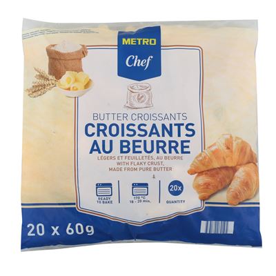 METRO Chef Croissant máslový mraž. 20 x 60 g