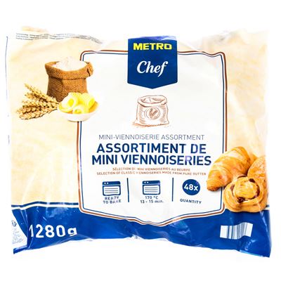 METRO Chef Pečivo máslové mini mix mraž. 1280 g (48 ks)