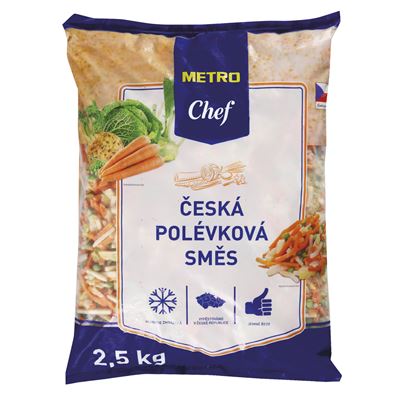 METRO Chef Česká polévková směs zelenina mraž. 2,5 kg
