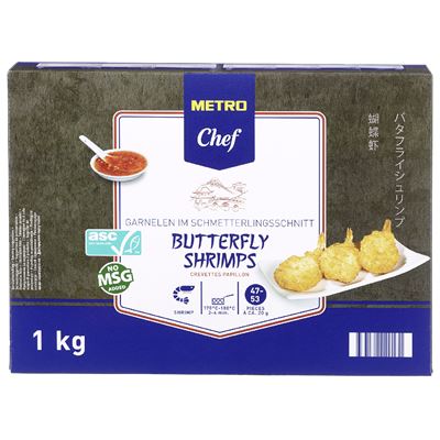 METRO Chef Krevety Butterfly mraž. 1 kg