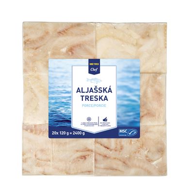 METRO Chef Treska aljašská filé porce mraž. 20 x 120 g