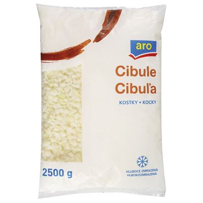 aro Cibule kostky mraž. 2,5 kg